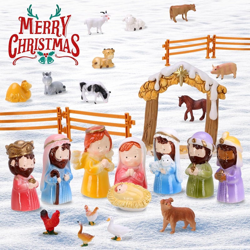 Kiddelo Nativity Advent Calendar for Kids 2025, 24 Days Christmas Countdown Calendar, Xmas Nativity Scene Figurines Set for Kids, Boys, Girls & Adults, Christmas Advent Calendars Gifts & Stocking Stuffers - Image 2